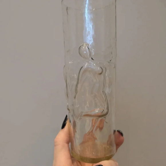 Clear Glass Libby Tumbler With Naked Ladies - Picture 7 of 9